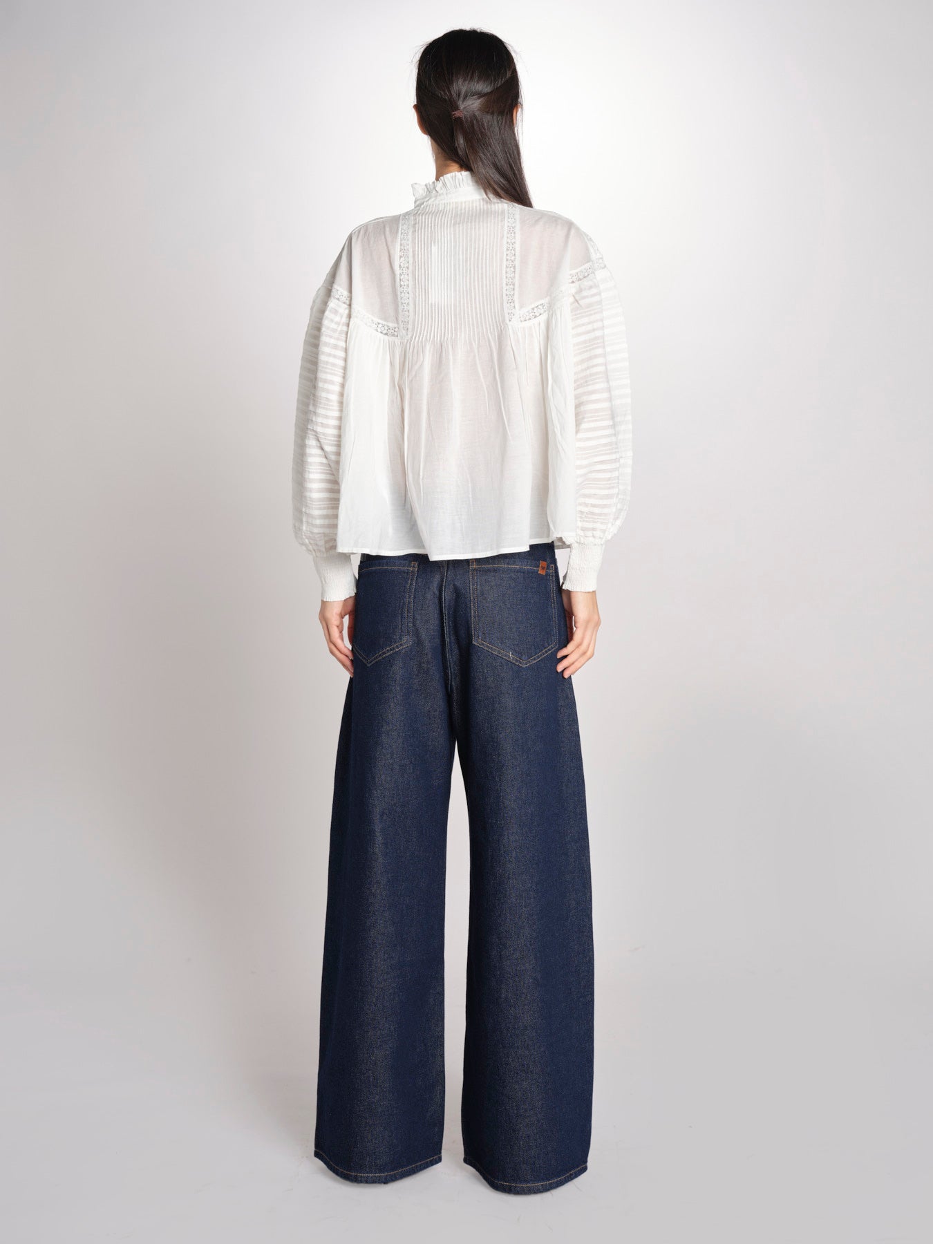 Camicia con ricami DAHALIA 2HVA27-V09771 BLANC vanessa bruno 