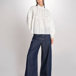 Camicia con ricami DAHALIA 2HVA27-V09771 BLANC vanessa bruno 