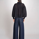 Camicia con nervature DAHALIA 2HVA27-V09771 NOIR vanessa bruno 
