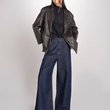 Camicia con nervature DAHALIA 2HVA27-V09771 NOIR vanessa bruno 