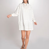 abito con ricami e nervature DIANE  2HVA27-V08718 BLANC vanessa bruno 