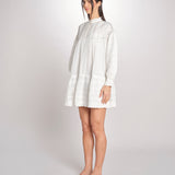 abito con ricami e nervature DIANE  2HVA27-V08718 BLANC vanessa bruno 