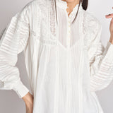 abito con ricami e nervature DIANE  2HVA27-V08718 BLANC vanessa bruno 