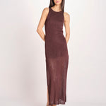 ETTA abito lungo s/m maglia ETTA 5EVC18 MORO vanessa bruno 