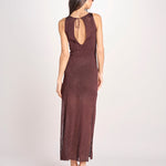 ETTA abito lungo s/m maglia ETTA 5EVC18 MORO vanessa bruno 