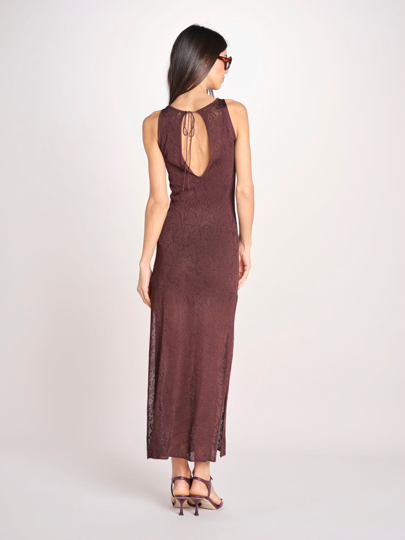 ETTA abito lungo s/m maglia ETTA 5EVC18 MORO vanessa bruno 
