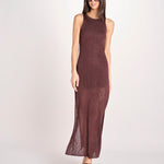 ETTA abito lungo s/m maglia ETTA 5EVC18 MORO vanessa bruno 