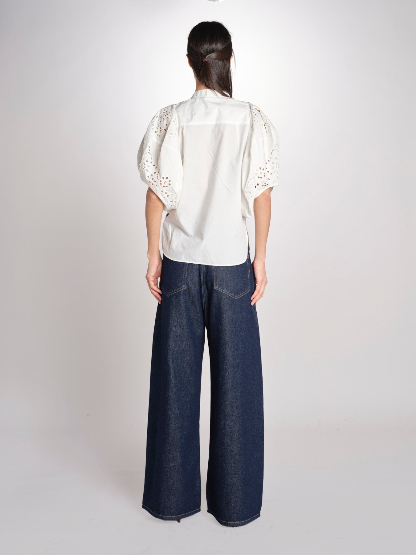 Camicia intarsio FELICE 6eva04-V09829 ECRU vanessa bruno 