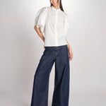 Camicia intarsio FELICE 6eva04-V09829 ECRU vanessa bruno 