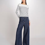 T-shirt a righe GABY 6EVB05-V13744 ECRU MARINE vanessa bruno 