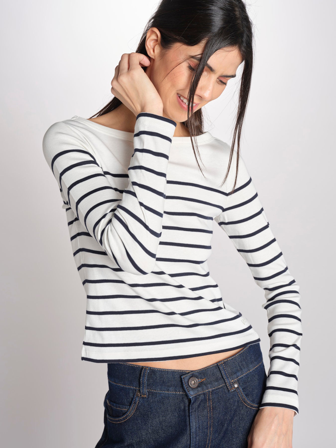 T-shirt a righe GABY 6EVB05-V13744 ECRU MARINE vanessa bruno 