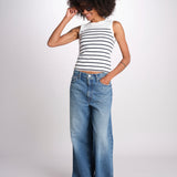 top a righe GAIA 6EVB01-V13745 ECRU vanessa bruno 