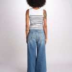 top a righe GAIA 6EVB01-V13745 ECRU vanessa bruno 