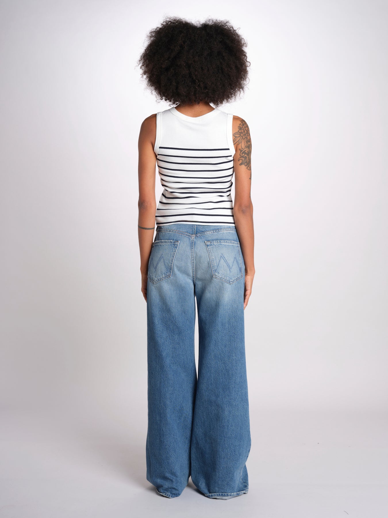 top a righe GAIA 6EVB01-V13745 ECRU vanessa bruno 