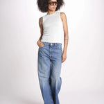 Top a costine GAIA 6EVB05-V13745 ECRU vanessa bruno 