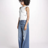 Top a costine GAIA 6EVB05-V13745 ECRU vanessa bruno 