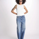 Top a costine GAIA 6EVB05-V13745 ECRU vanessa bruno 