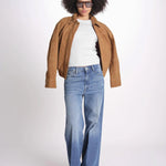 Top a costine GAIA 6EVB05-V13745 ECRU vanessa bruno 