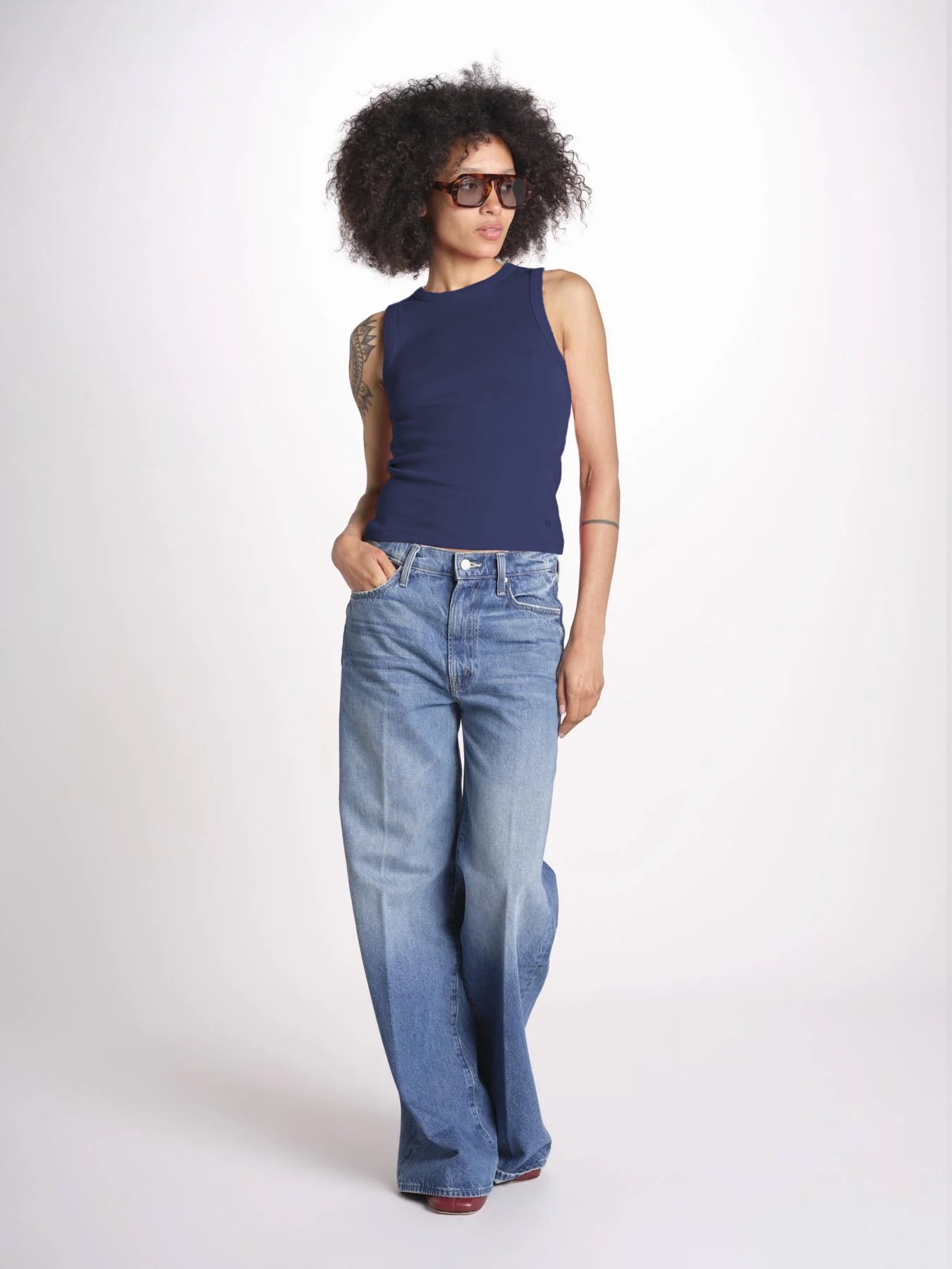 Top a righe GAIA 6EVB05-V13745 NAVY vanessa bruno 