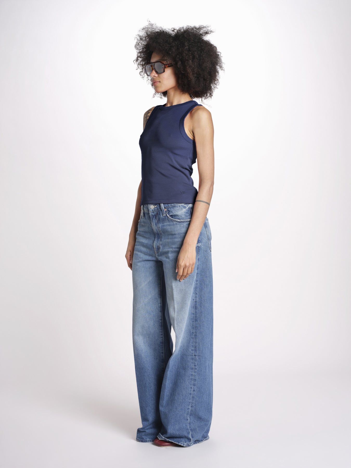 Top a righe GAIA 6EVB05-V13745 NAVY vanessa bruno 