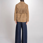 Giacca con frange GALEN 6EVH01-V03748 ARGILE vanessa bruno 