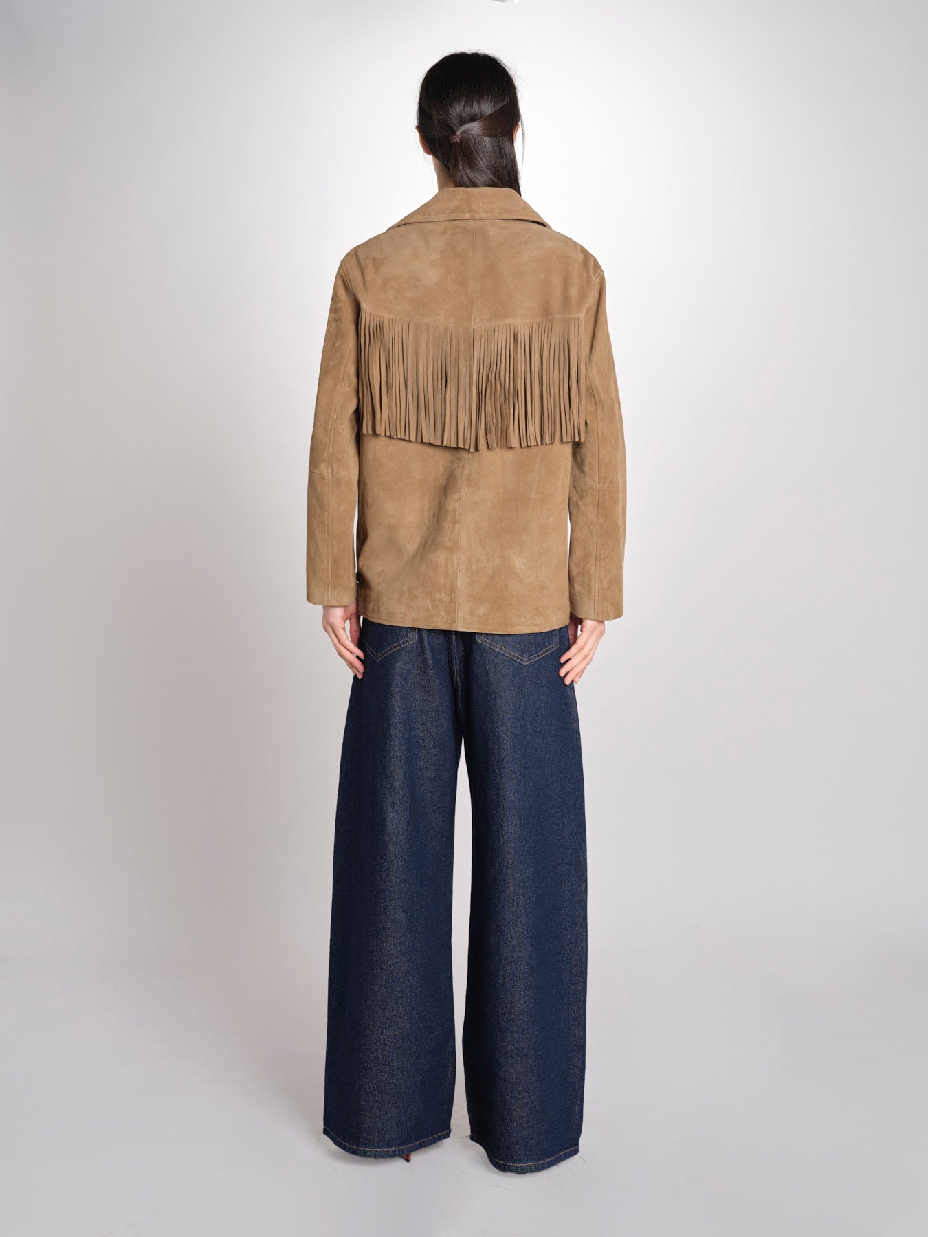 Giacca con frange GALEN 6EVH01-V03748 ARGILE vanessa bruno 