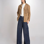 Giacca con frange GALEN 6EVH01-V03748 ARGILE vanessa bruno 
