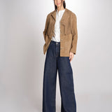 Giacca con frange GALEN 6EVH01-V03748 ARGILE vanessa bruno 