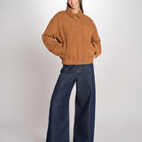 Giubbino in camoscio GAND 6EVH01-V03750 CAMEL vanessa bruno 