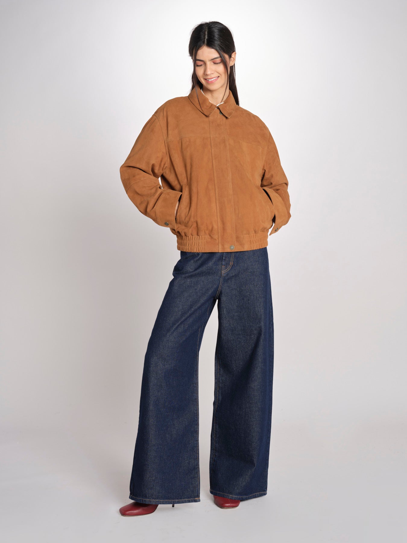 Giubbino in camoscio GAND 6EVH01-V03750 CAMEL vanessa bruno 