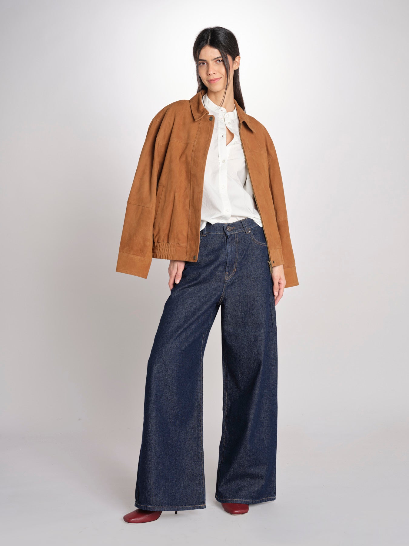 Giubbino in camoscio GAND 6EVH01-V03750 CAMEL vanessa bruno 