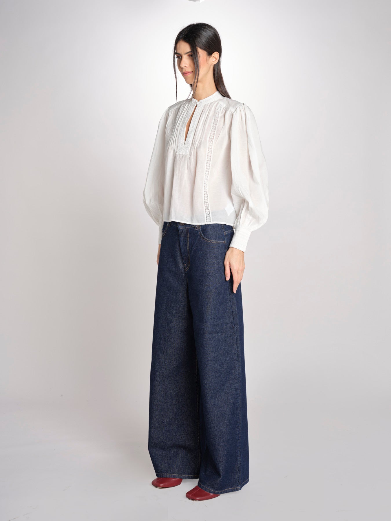 Camicia voille GANIA 2HVA27-V09847 BLANC vanessa bruno 