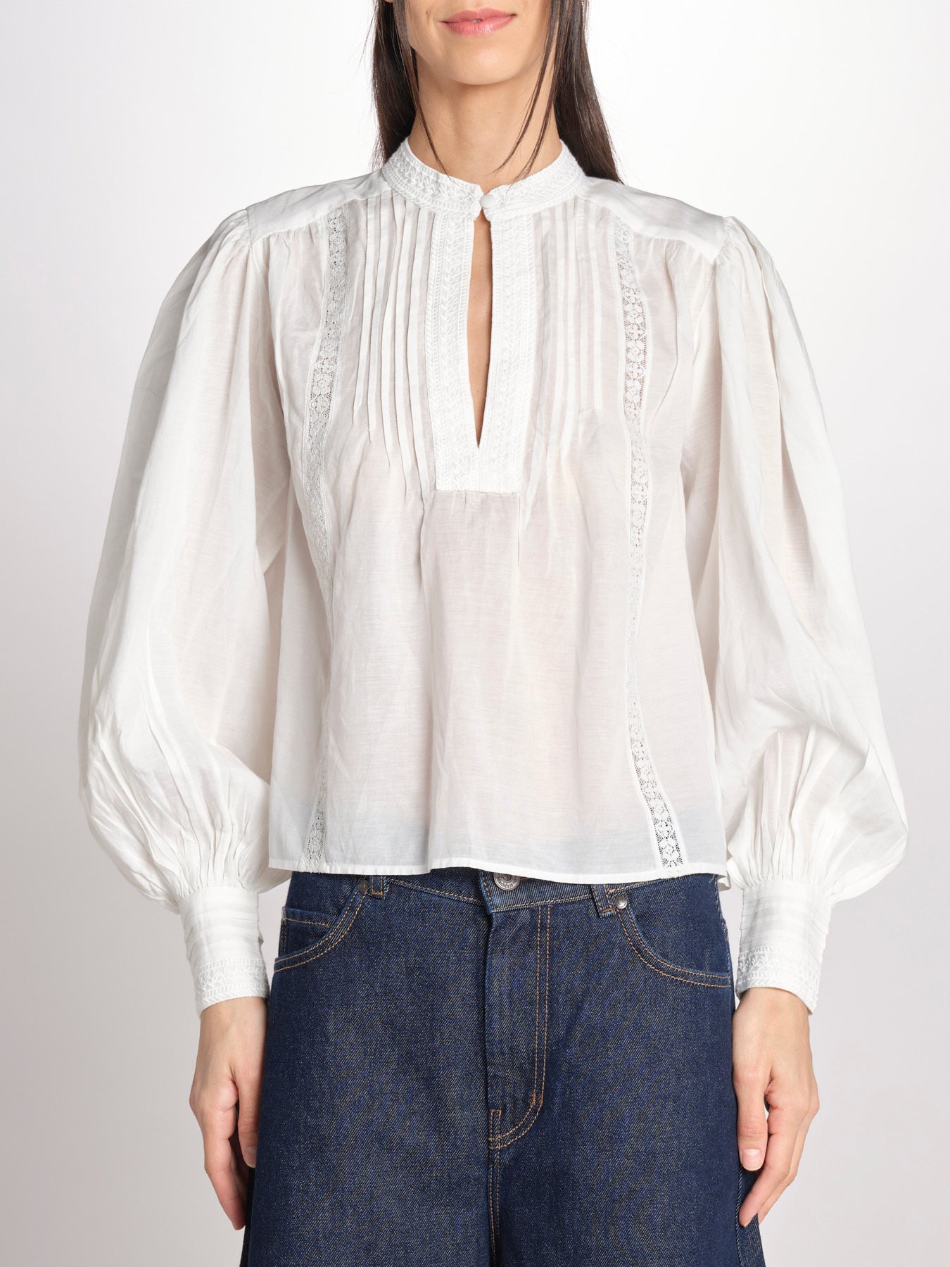 Camicia voille GANIA 2HVA27-V09847 BLANC vanessa bruno 