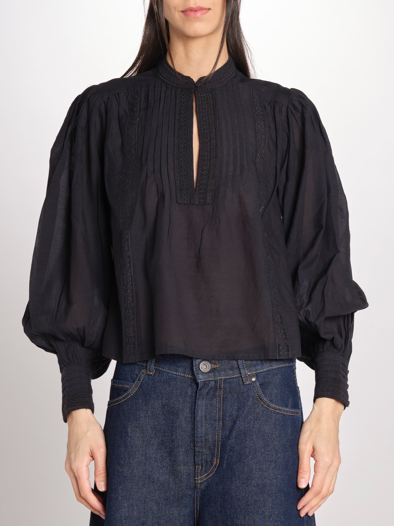 Camicia voille GANIA 2HVA27-V09847 NOIR vanessa bruno 