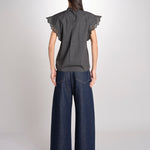 Camicia intarsio maniche alette GIFTY 6EVA04-V09857 ORAGE vanessa bruno 