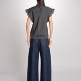 Camicia intarsio maniche alette GIFTY 6EVA04-V09857 ORAGE vanessa bruno 