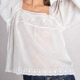 Camicia con scollo quadrato GIOVANNA 2HVA27-V09848 BLANC vanessa bruno 