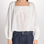 Camicia con scollo quadrato GIOVANNA 2HVA27-V09848 BLANC vanessa bruno 