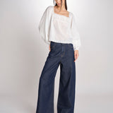 Camicia con scollo quadrato GIOVANNA 2HVA27-V09848 BLANC vanessa bruno 