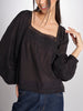 Camicia con scollo quadrato