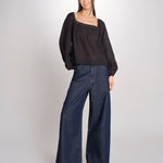 Camicia con scollo quadrato GIOVANNA 2HVA27-V09848 NOIR vanessa bruno 