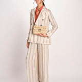 clucth a righe in paglia MOON MOYEN 6EVE23-V40533 NATUREL vanessa bruno 