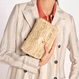 clucth a righe in paglia MOON MOYEN 6EVE23-V40533 NATUREL vanessa bruno 