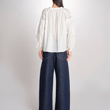 Camicia con nervature NIPOA 2HVA27-V09117 BLANC vanessa bruno 