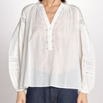 Camicia con nervature NIPOA 2HVA27-V09117 BLANC vanessa bruno 