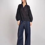 Camicia con nervature NIPOA 2HVA27-V09117 NOIR vanessa bruno 