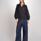 Camicia con nervature NIPOA 2HVA27-V09117 NOIR vanessa bruno 