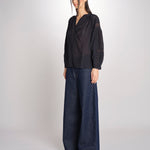 Camicia con nervature NIPOA 2HVA27-V09117 NOIR vanessa bruno 