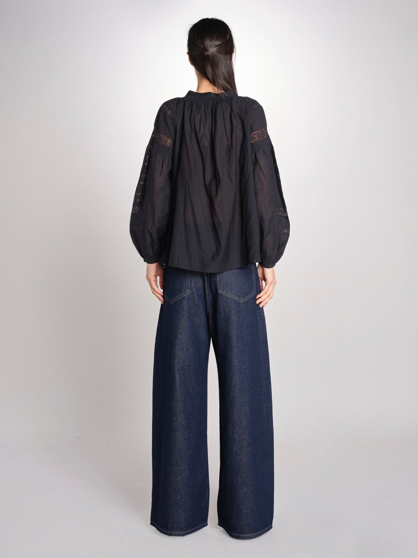 Camicia con nervature NIPOA 2HVA27-V09117 NOIR vanessa bruno 
