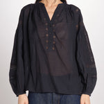 Camicia con nervature NIPOA 2HVA27-V09117 NOIR vanessa bruno 